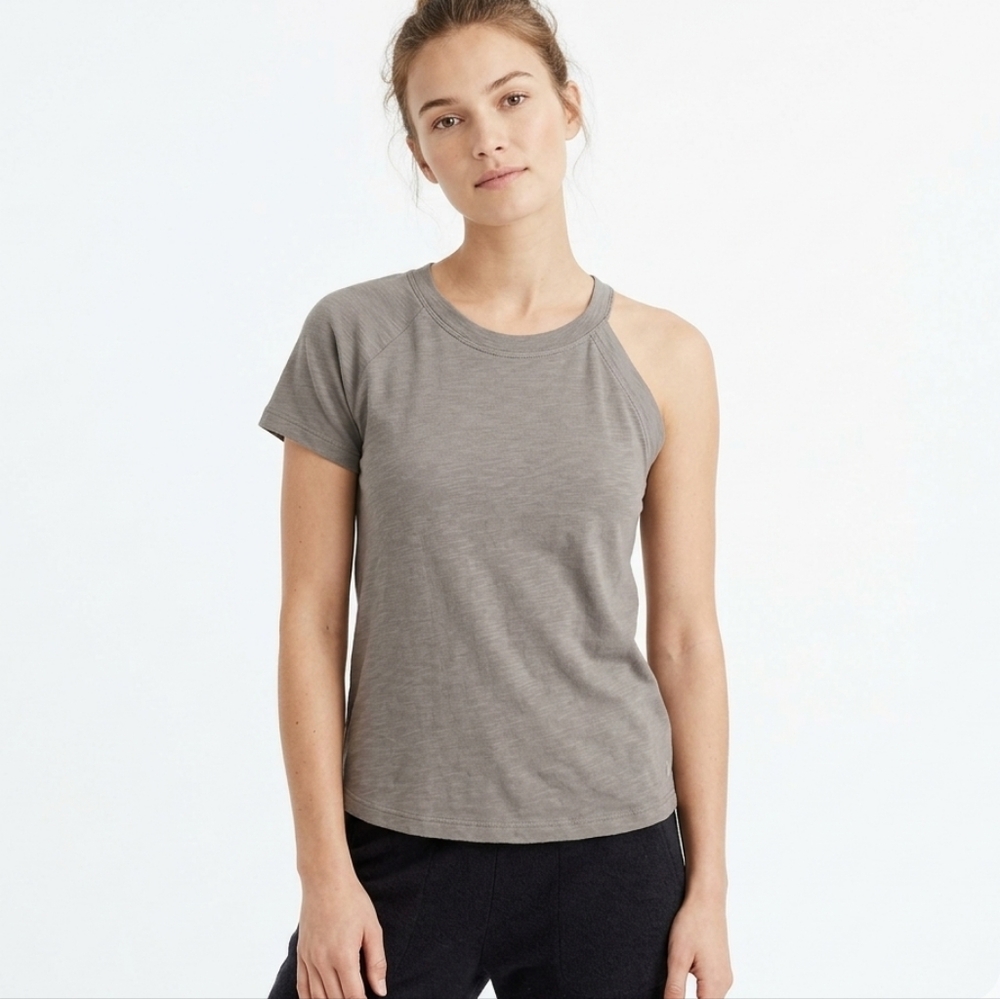 Cloth Asymmetric Tshirt Tank Top Mashup Casual Short Sleeve Tee